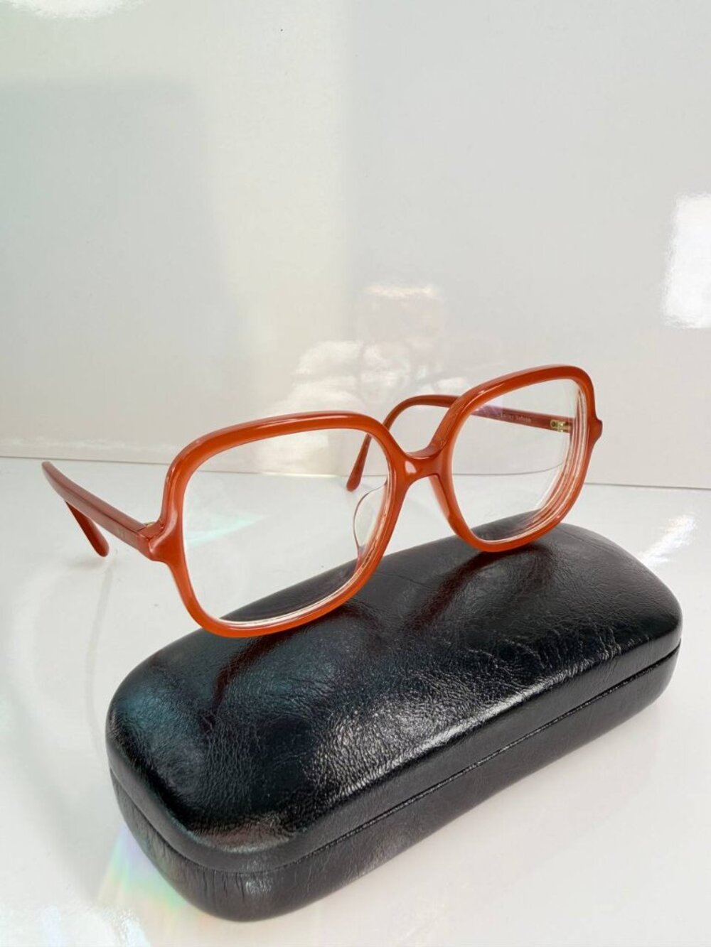 Bailey Nelson Delphi Eyeglasses | Bold Orange Frame | Hard Case Included